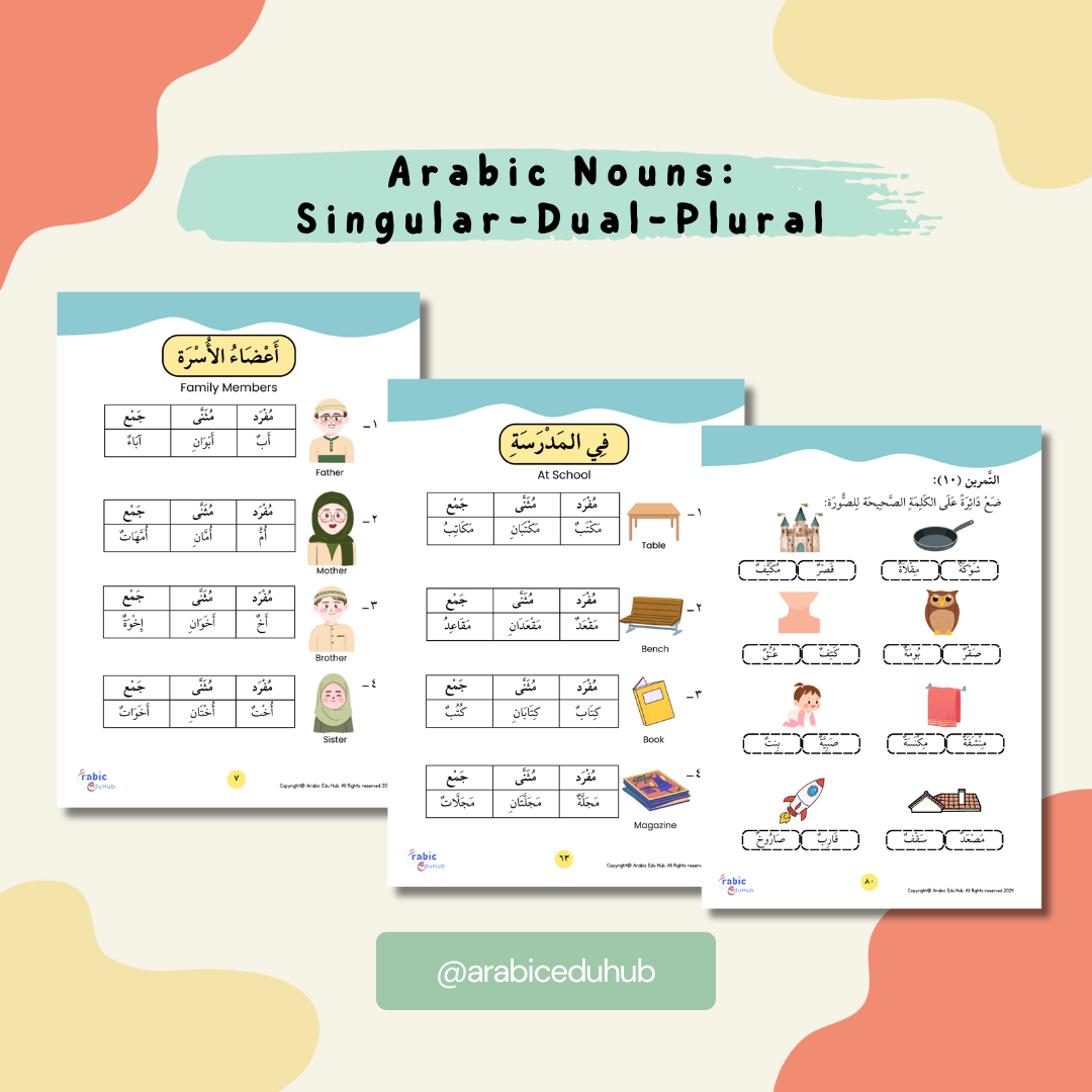 Arabic Nouns: Singular-Dual-Plural