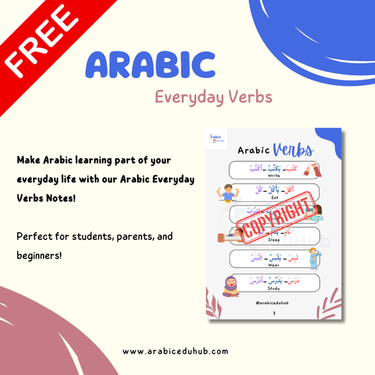 Arabic Everyday Verbs – Your Quick Daily Reference